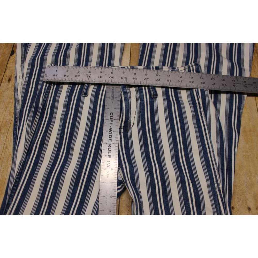 Free People Retro Striped Flare Leg jeans boho - Picture 6 of 15